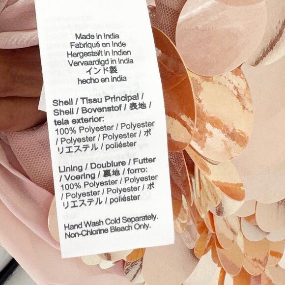 J. Crew Women's Circle-Sequin Midi Dress Sleeveless Peachy Pink Size 6 NWT - Picture 11 of 13